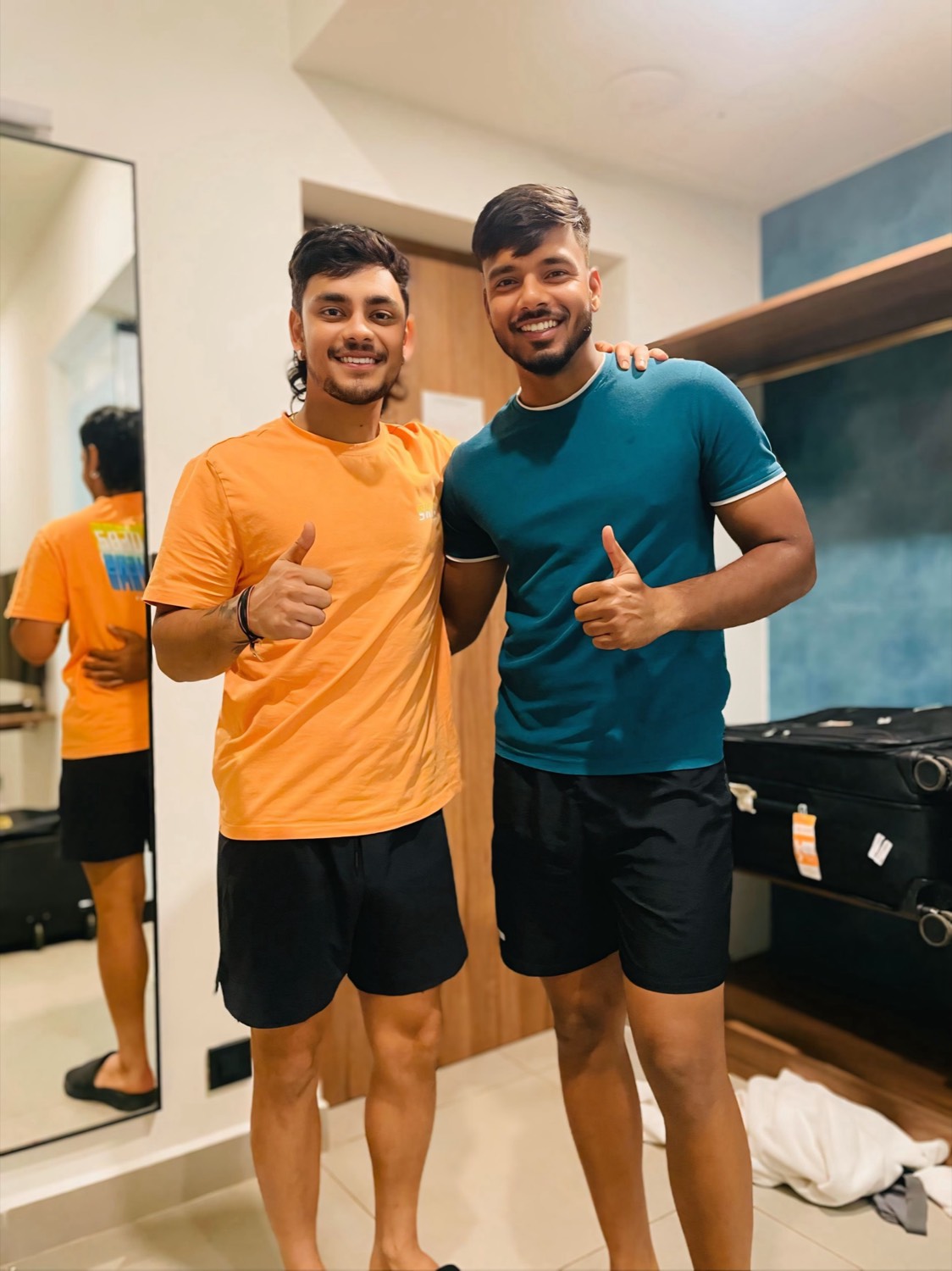 Two RPCA players together off the field