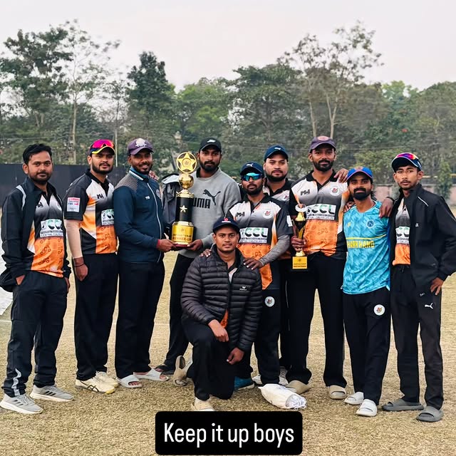 RPCA squad celebrating with the champions trophy